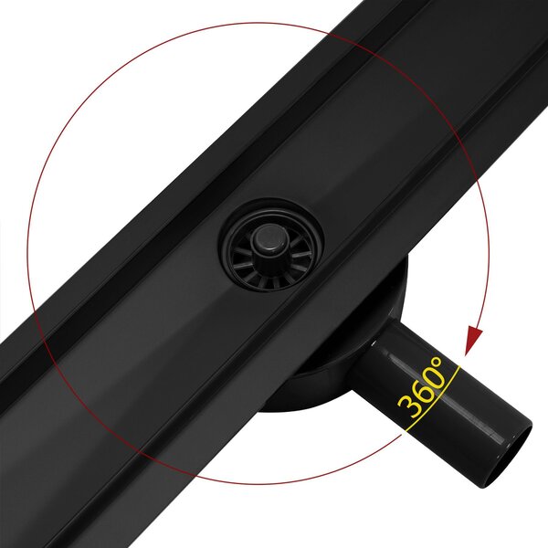Odtokový žlab REA PURE NEO PRO black matt 50