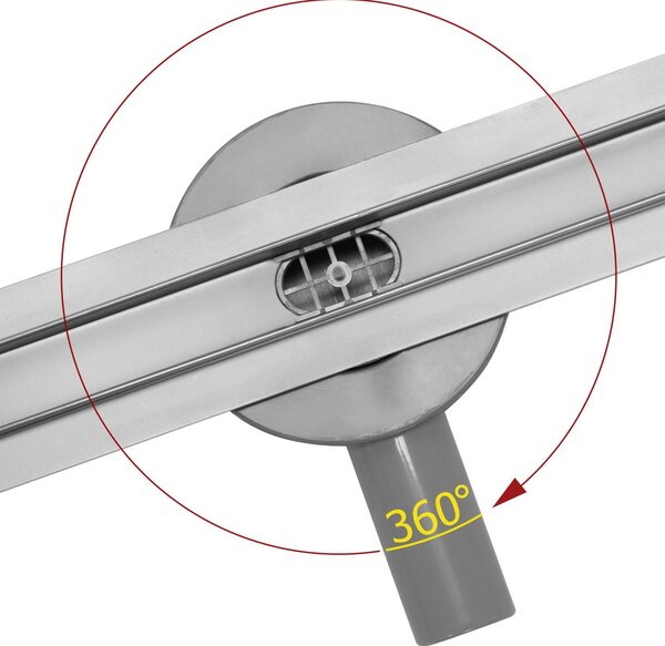 Odtokový žlab Rea Neo Slim Pro Nickel Brush INOX 70