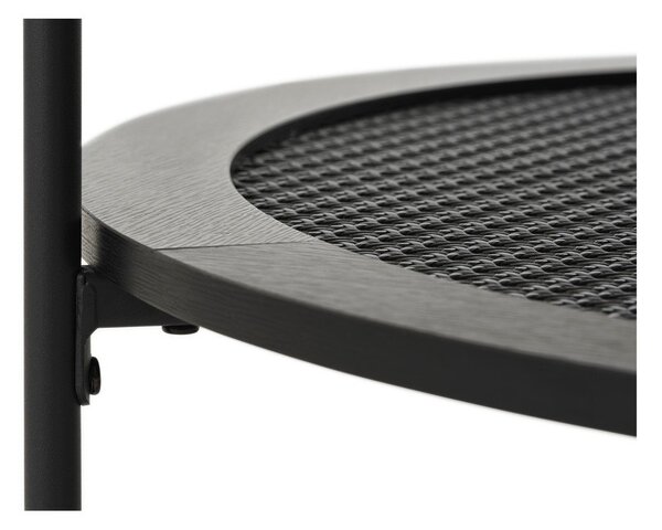 Černý kulatý konferenční stolek ø 80 cm Pensacola – Unique Furniture