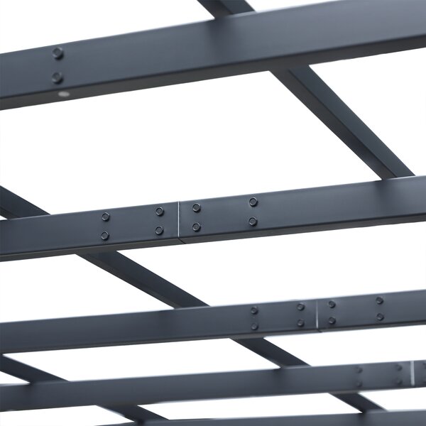 OUTSUNNY Kovová zahradní pergola samostatně stojící 250 x 230 x 250 cm černá