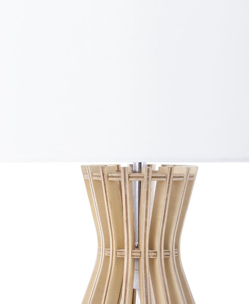 Stolní lampa CARRION Hnědá/Bílá