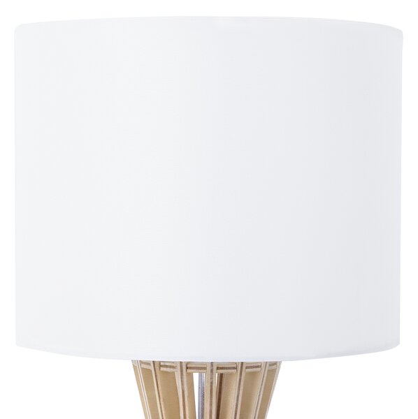 Stolní lampa CARRION Hnědá/Bílá