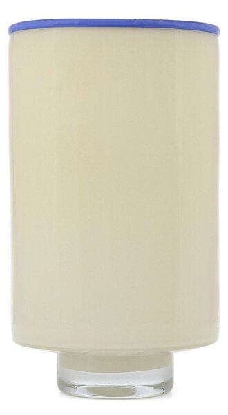 Krémová skleněná váza (výška 26 cm) Milo – ONA