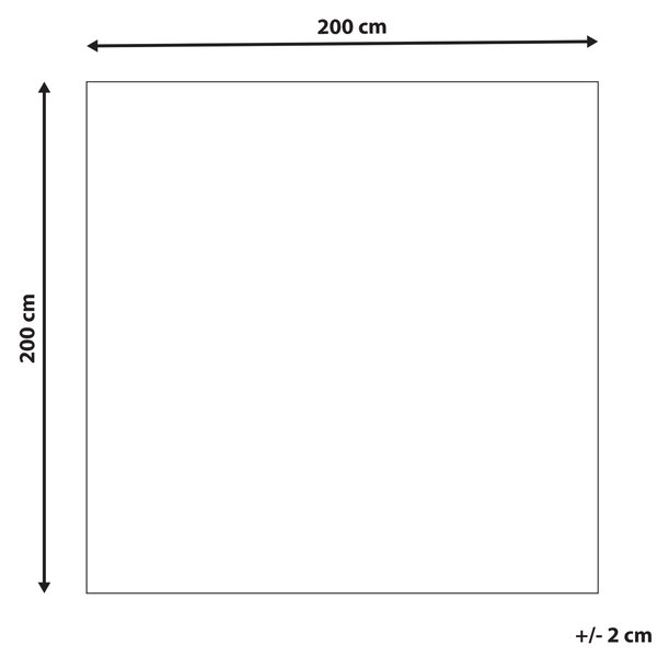 Koberec DATCA Modrá 200 x 200 cm Vlna