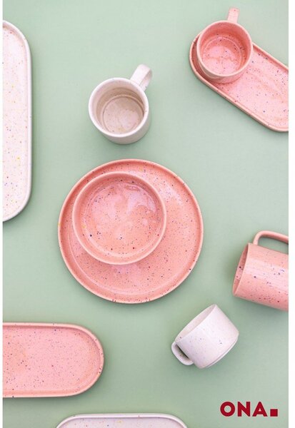 Servírovací porcelánový tác 10x28,5 cm Fika – ONA