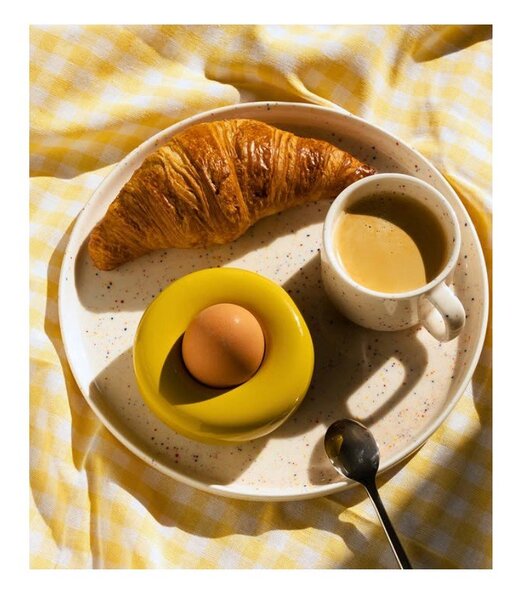 Béžový dezertní porcelánový talíř ø 20,5 cm Fika – ONA