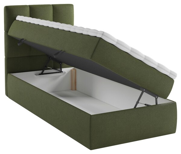 AMERICKÁ POSTEL, 90/200 cm, tmavě zelená MID.YOU - Jednolůžkové postele, Online Only