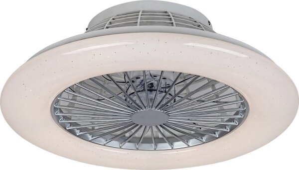 Rabalux - LED Stmívatelné stropní svítidlo s ventilátorem LED/30W/230V + DO