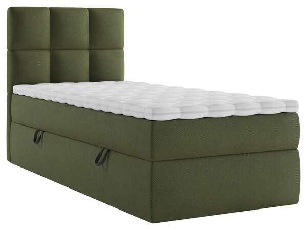AMERICKÁ POSTEL, 90/200 cm, tmavě zelená MID.YOU - Jednolůžkové postele, Online Only