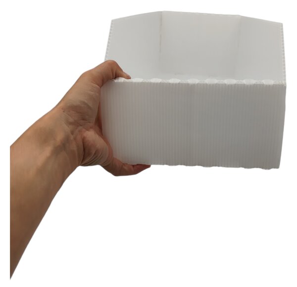 Usporadejto.cz Úložný box, plastový bílý 20x50x16cm - do spíže i do skříně KARTONPLAST