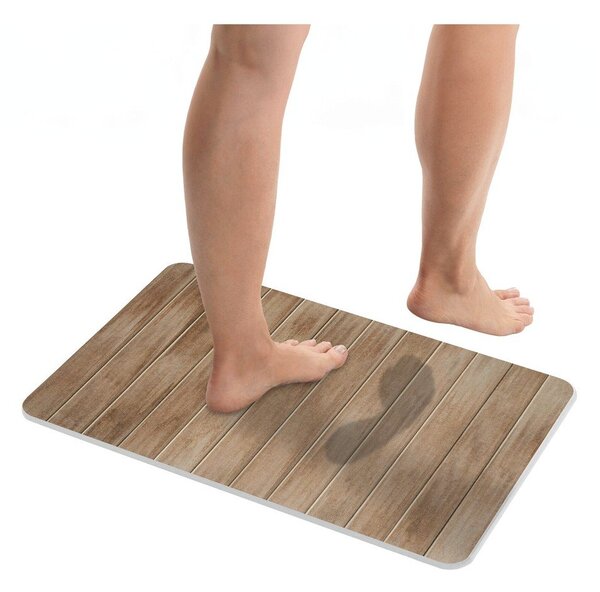 Z křemeliny koupelnová předložka v tmavě přírodní barvě 39x60 cm Argiri – Wenko