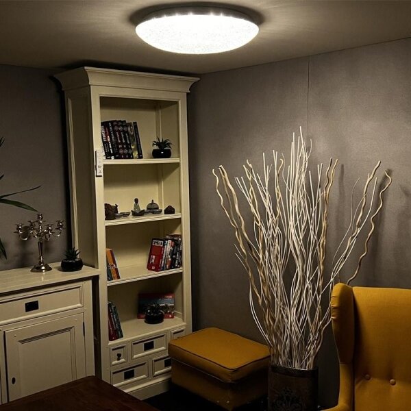 LED Stmívatelné stropní svítidlo LED/48W/230V 2700-6500K Wi-Fi Tuya + DO