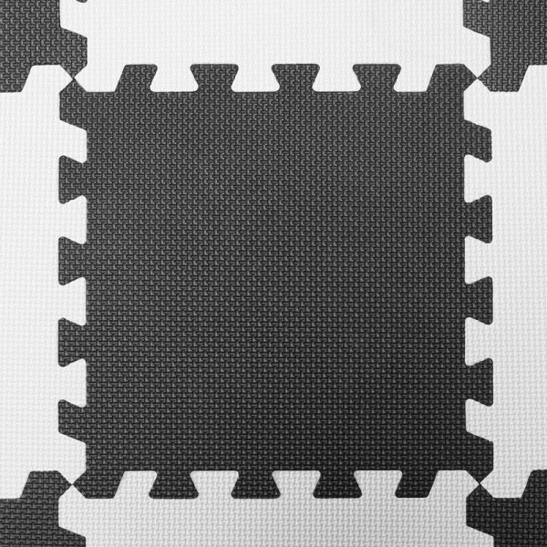 KINDERKRAFT - Pěnové puzzle LUNO 30ks černá/bílá