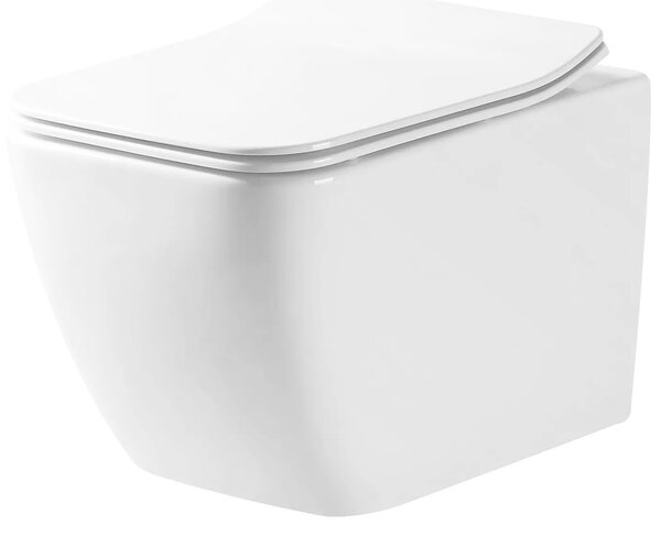 Závěsná WC mísa REA MARTIN SLIM RIMLESS DUROPLAST