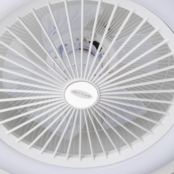 Brilagi - LED Stmívatelné svítidlo s ventilátorem RONDA LED/48W/230V bílá + DO