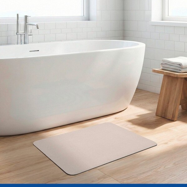 Béžová z křemeliny koupelnová předložka 39x60 cm Simi – Wenko