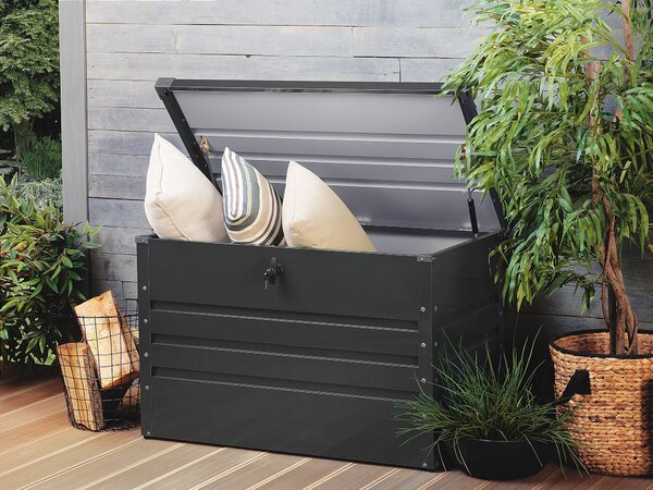 Úložný box CEBROSA 100 cm 62 cm Kov Grafitově šedá