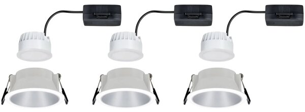 Paulmann 93410 - SADA 3xLED/6,5W IP44 Stmívatelné koupelnové svítidlo COLE 230V