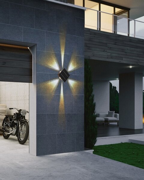 Immax 08487L - LED Solární nástěnné svítidlo se senzorem LED/2W/5V IP54