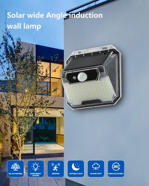 Immax 08485L - LED Solární nástěnné svítidlo se senzorem LED/3W/5,5V IP65