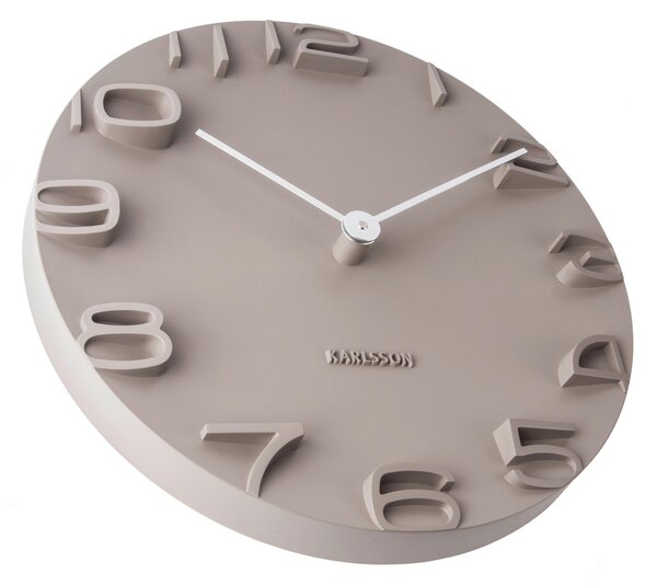 NÁSTĚNNÉ HODINY šedá 42/42/5 cm Karlsson - Nástěnné hodiny, Online Only