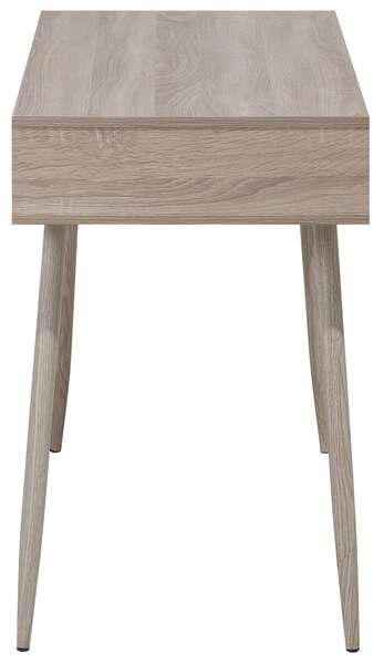 Pracovní stůl DEORA 100 cm 48 cm se zásuvkami Světle hnědá