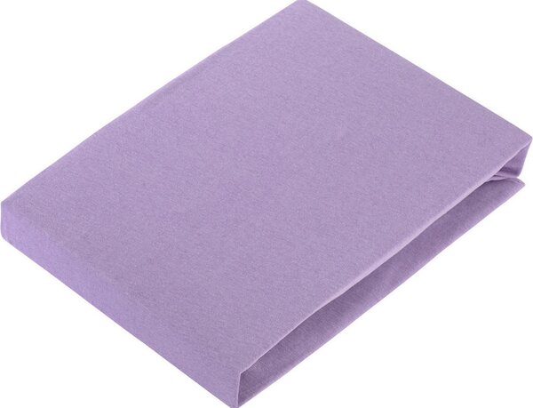 ELASTICKÉ PROSTĚRADLO, žerzej, purpurová, 100/200 cm Novel - Prostěradla