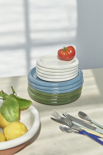 Talíř Barro Plate Green Ø 18 cm – set 2 ks
