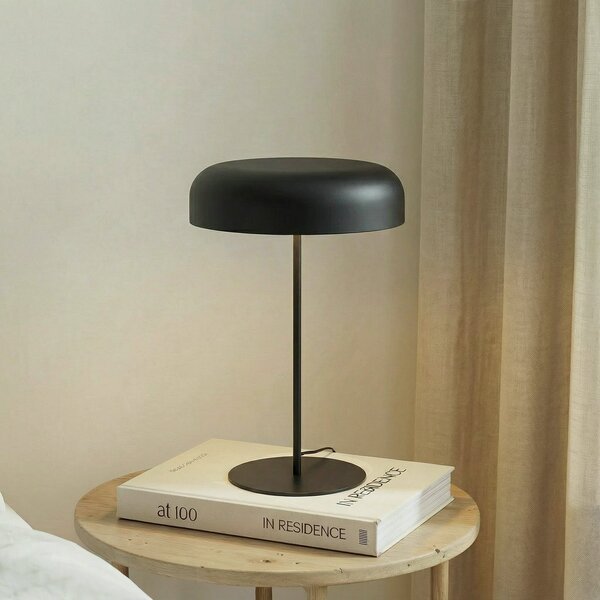 Stolní lampa Lindby, Edion, Černá, Obývací pokoj, Kov, Moderní