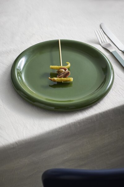 Talíř Barro Plate Green Ø 24 cm – set 2 ks
