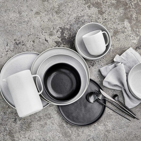 CASA NOVA Sada hlubokých talířů 22,5 cm set 4 ks - šedá