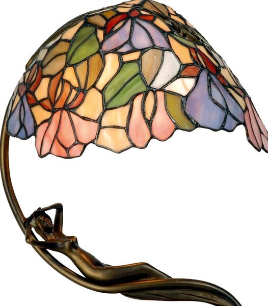 Stolní lampa Tiffany - Ø 26*37 cm - Clayre & Eef