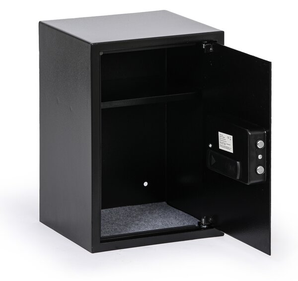 Nábytkový sejf s elektronickým zámkem a čtečkou otisků prstů, 500 x 350 x 310 mm
