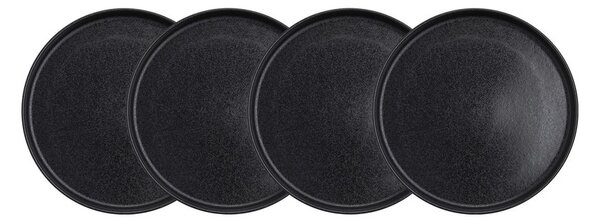 CASA NOVA Sada snídaňových talířů 22,5 cm set 4 ks - černá