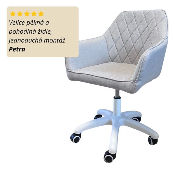 Vikio Pracovní křeslo šedá látka VKZ100S