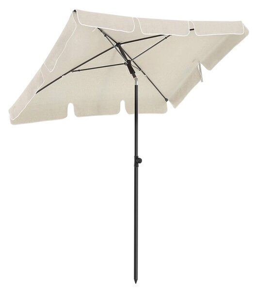 SONGMICS Slunečník 200 x 125 cm béžový