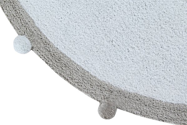 Pratelný koberec Bubbly Soft Blue Kruh Ø 120 cm