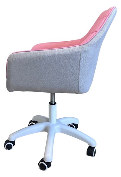 Vikio Pracovní křeslo růžová látka VKZ100R