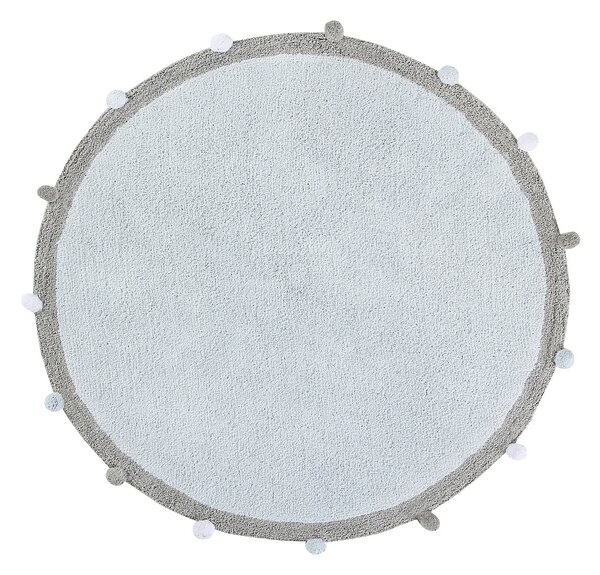 Pratelný koberec Bubbly Soft Blue Kruh Ø 120 cm