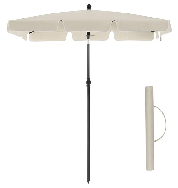 SONGMICS Slunečník 200 x 125 cm béžový