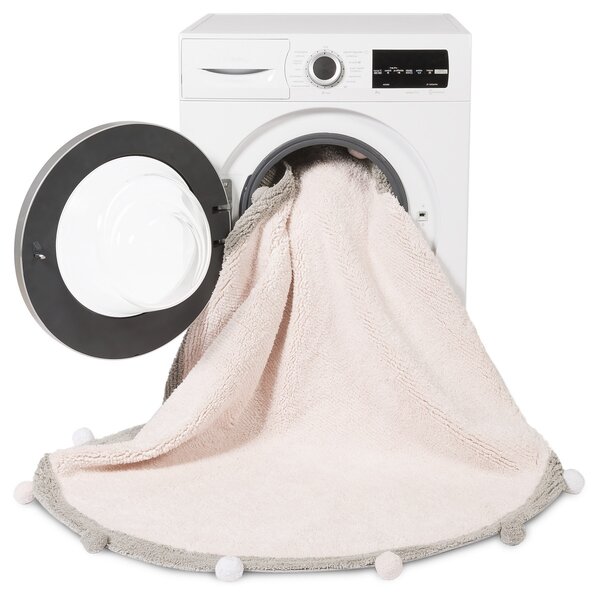 Pratelný koberec Bubbly Soft Pink Kruh Ø 120 cm