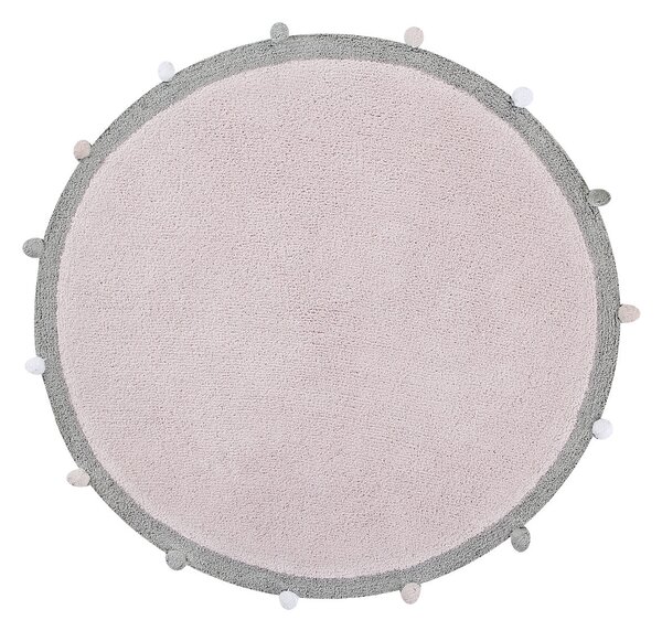 Pratelný koberec Bubbly Soft Pink Kruh Ø 120 cm