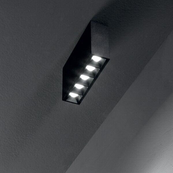 Ideal Lux 244884 LED přisazené stropní svítidlo Lika 1x12,5W | 1100lm | 3000K - černá