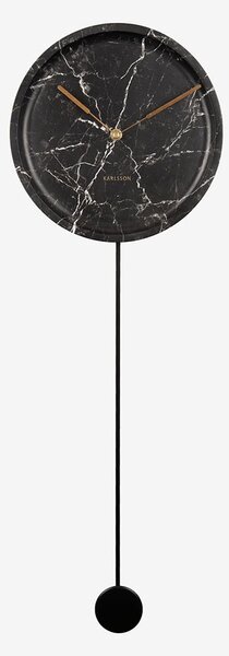 Nástěnné hodiny Pendule Longue 25 cm černá Karlsson (Barva-černá)