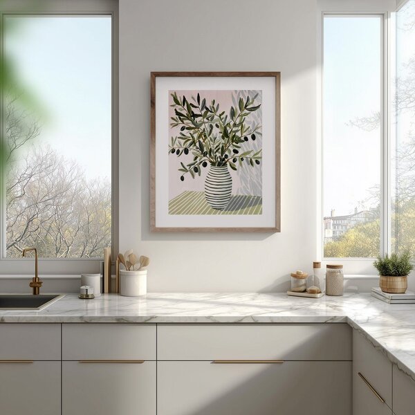 Tištěný obraz s rámem 40x50 cm Olive Bunch II – Styler