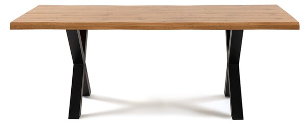 Vikio Jídelní stůl 160x90 dekor dub kovové nohy VJS100D-160