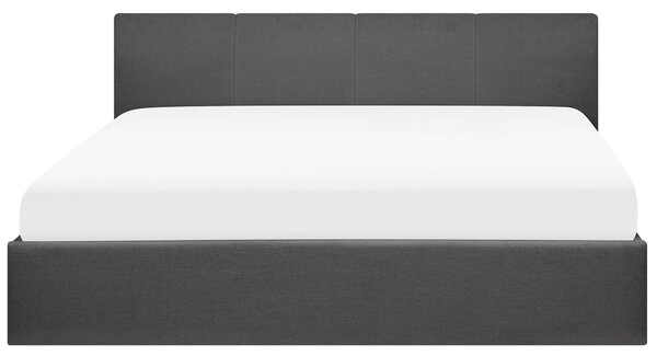 Postel s úložným prostorem ORBEY Tkanina Šedá 180 x 200 cm