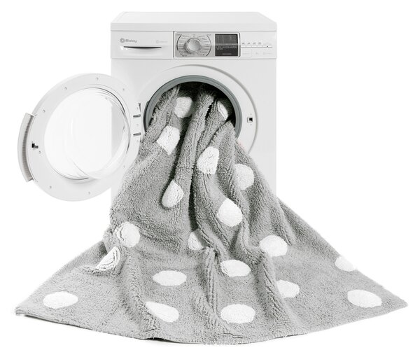 Pro zvířata: Pratelný koberec Polka Dots Grey-White 120x160 cm