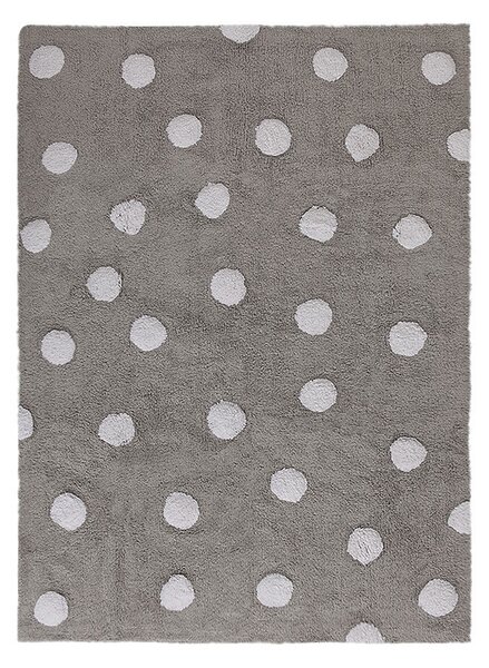 Pro zvířata: Pratelný koberec Polka Dots Grey-White 120x160 cm