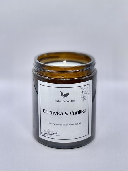 Sójová svíčka - Borůvka & Vanilka